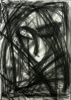 ~ Into the depths of my darkness ~ Fusain/Charcoal